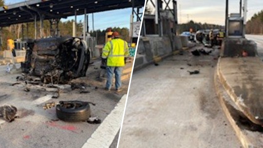 Mass. driver charged with DWI after crashing car into toll plaza in NH ...