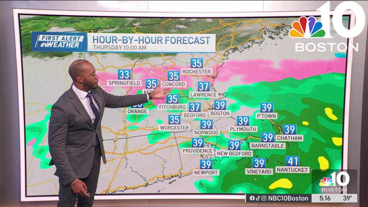 Forecast: Steady rain this morning tapers throughout day – NBC Boston