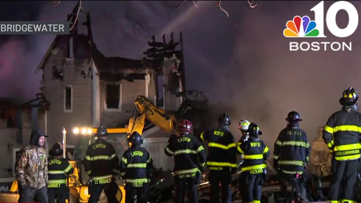 Crews battling house fire in Bridgewater – NBC Boston