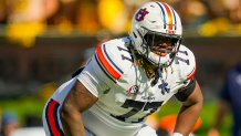 Auburn offensive lineman Jeremiah Wright