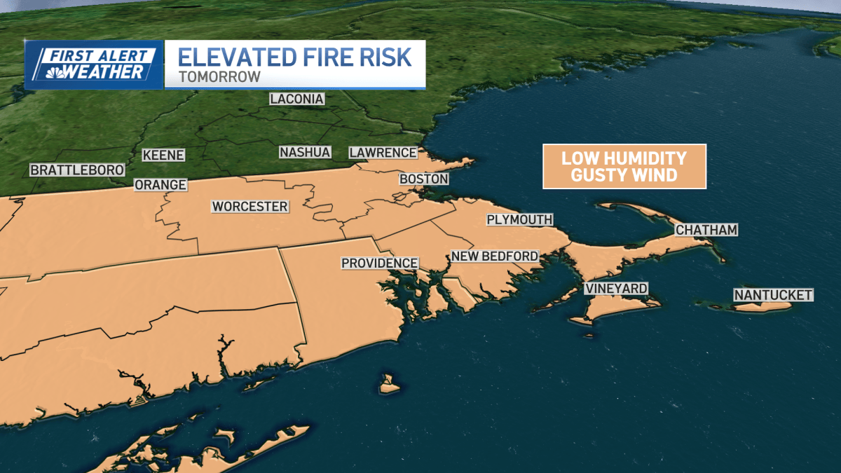Weather today: Gusty winds make it feel colder, elevate fire risk – NBC ...