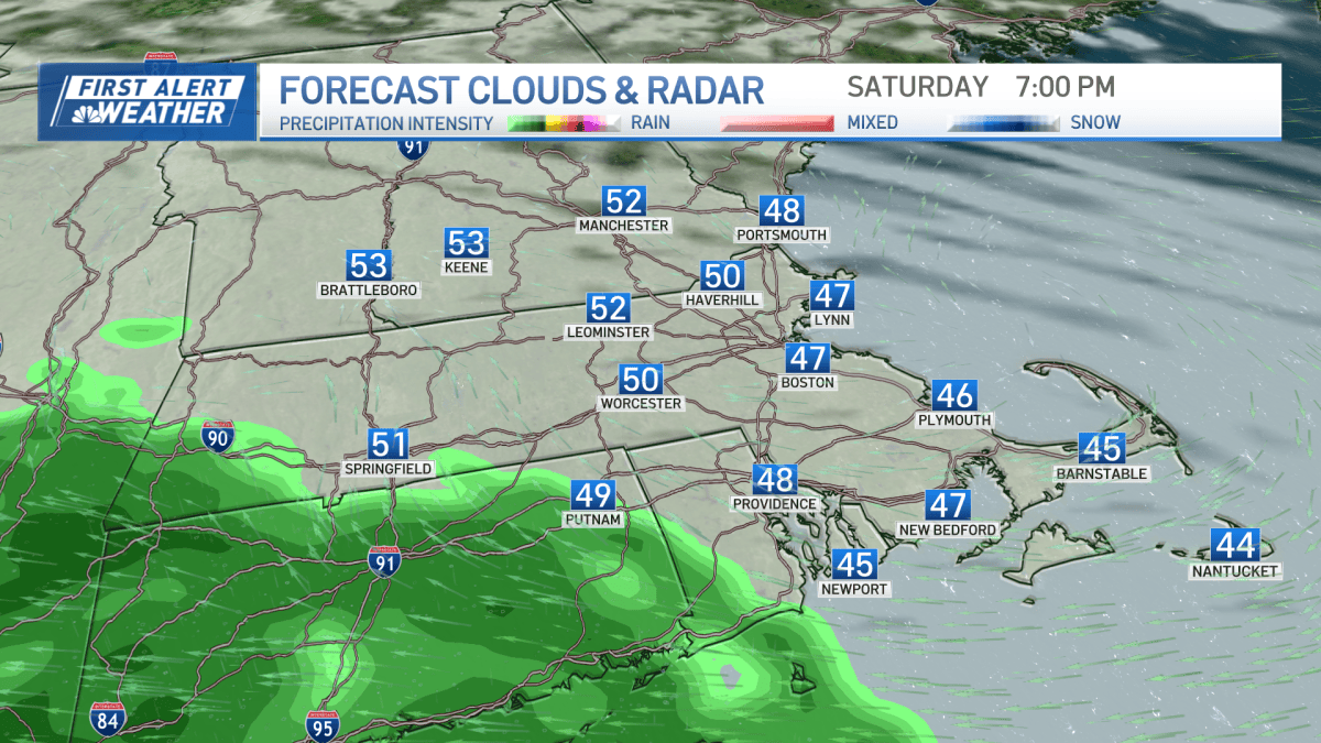 Weekend forecast calls for cloudy skies, cool temps – NBC Boston