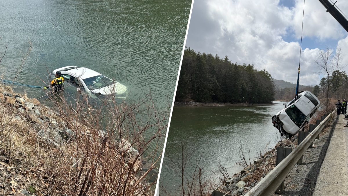 Mom rescues son, 2, from car that crashed into Vermont river