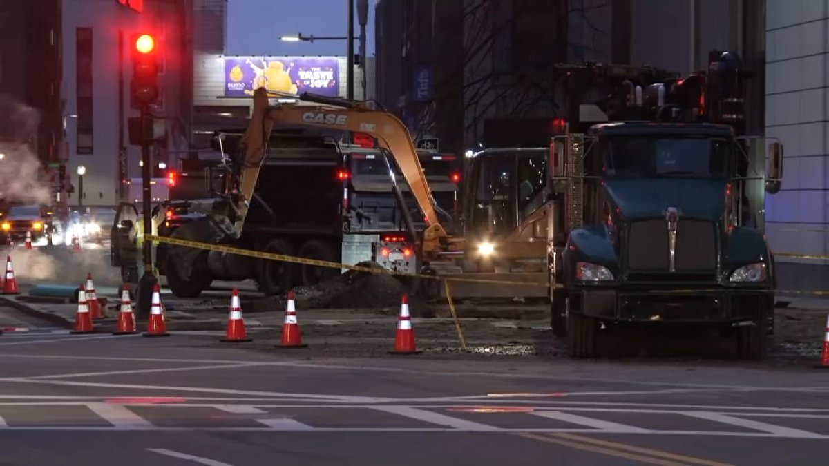 Water main repairs underway after major break near Tufts Medical Center