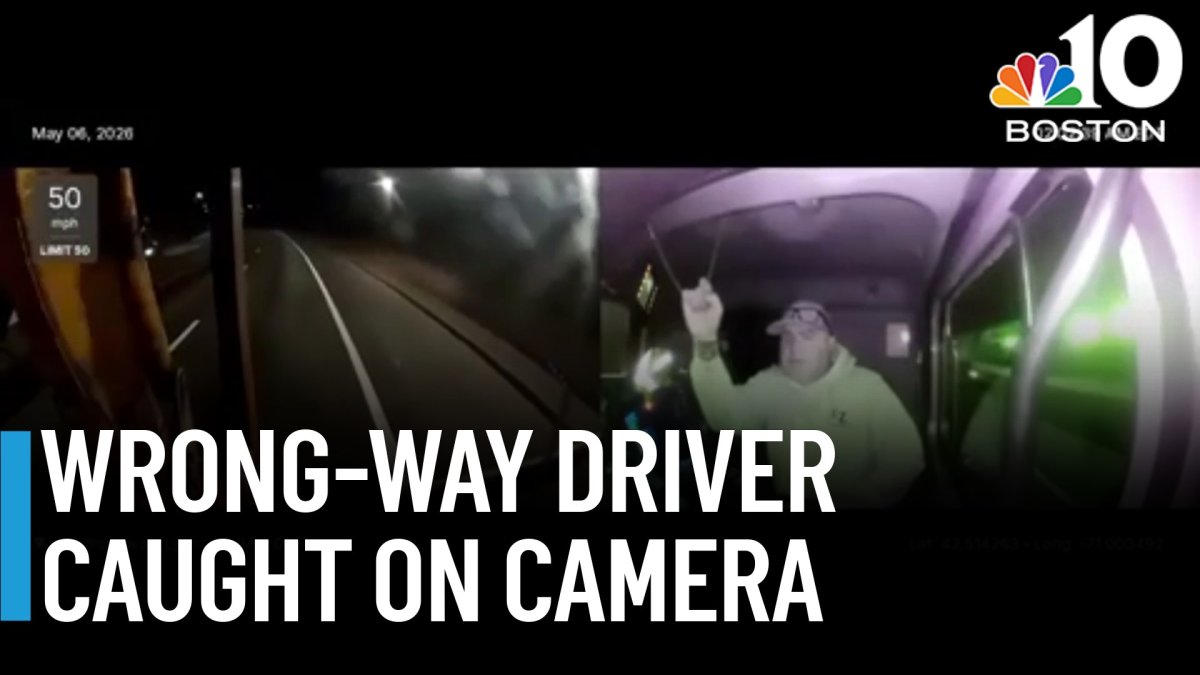WATCH: Truck driver reacts to car traveling wrong-way before deadly ...