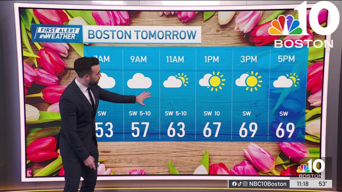 Forecast: Less rain and warmer temps on Mother’s Day – NBC Boston