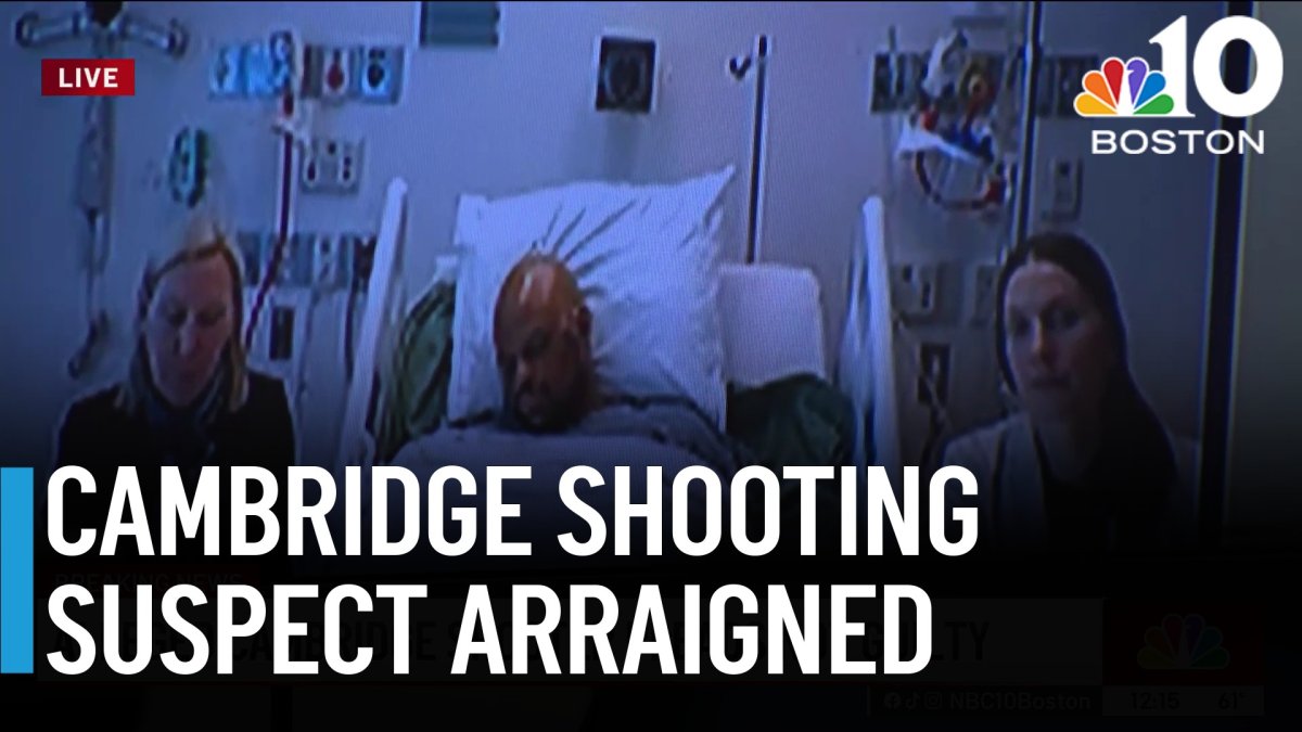 Accused Cambridge gunman arraigned from his hospital bed – NBC Boston