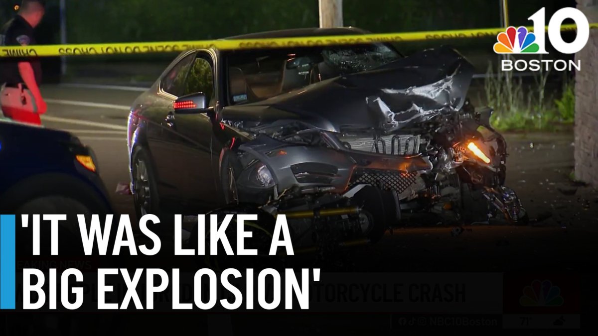 2 people injured when car, motorcycle crash in Brockton – NBC Boston