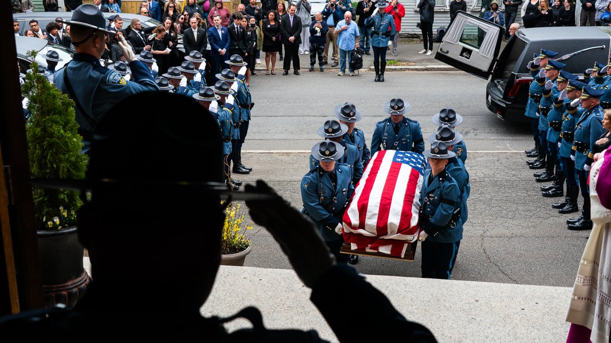 ‘A hero of our state': Funeral held for fallen Trooper Kevin Trainor