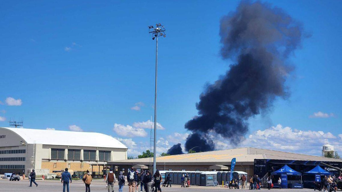 Off Base Show 2 jets collide midair at Idaho Air Force base show – NBC Boston