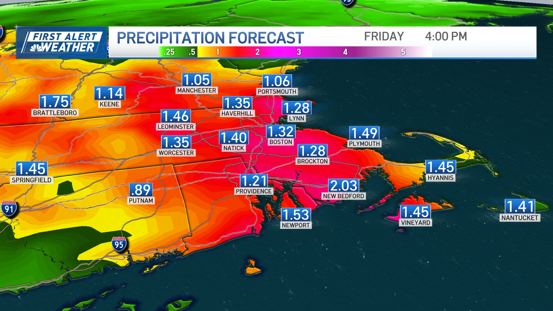 How much will it rain in Boston this week? Latest forecast, timing ...