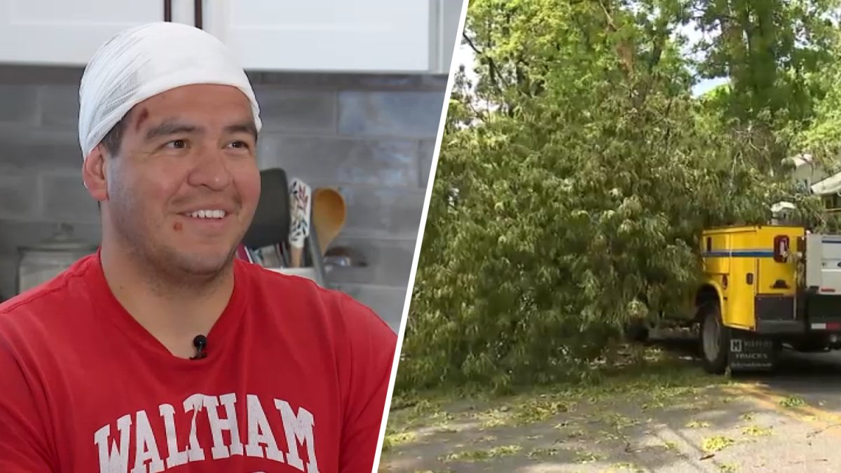 Firefighter home after being injured by falling tree in Framingham