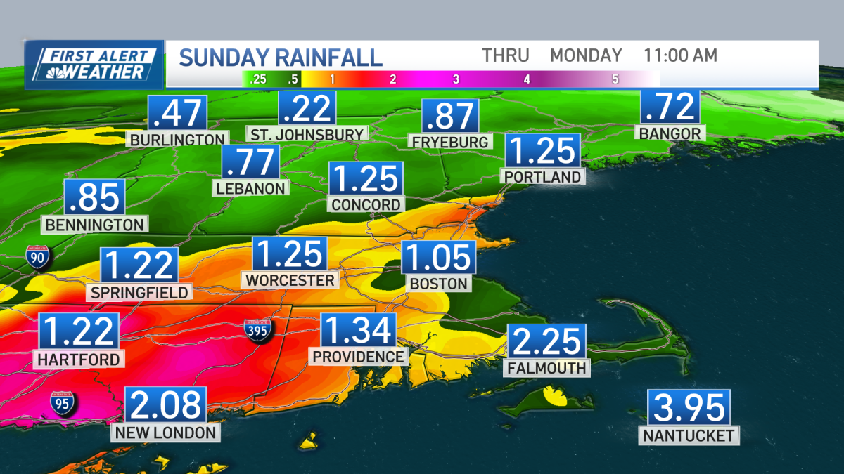 Radar: Memorial Day weekend rain forecast for Boston, MA Sunday – NBC ...