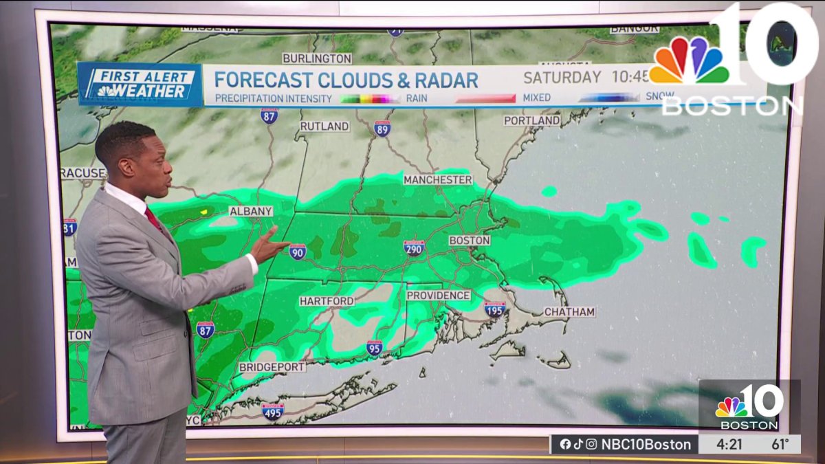 Weather forecast: Wet start to weekend – NBC Boston
