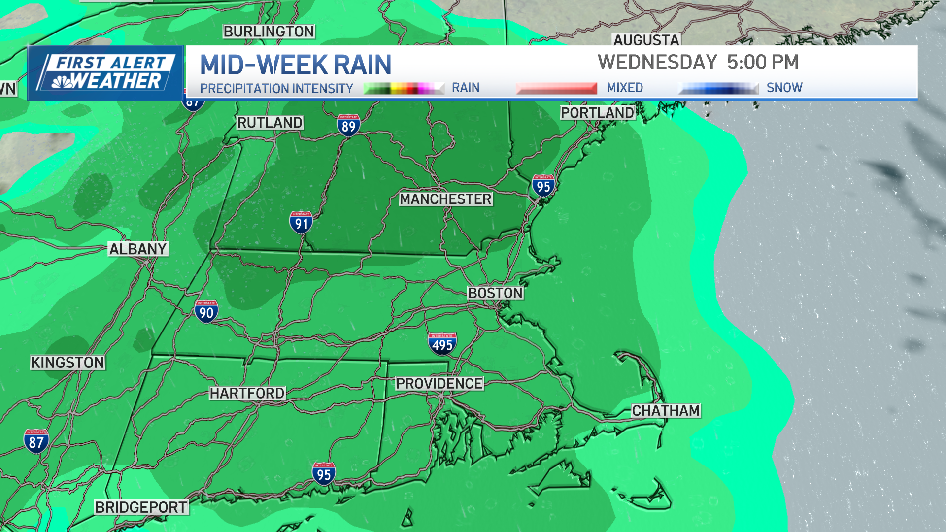Boston weather forecast calls for cooler temps today – NBC Boston