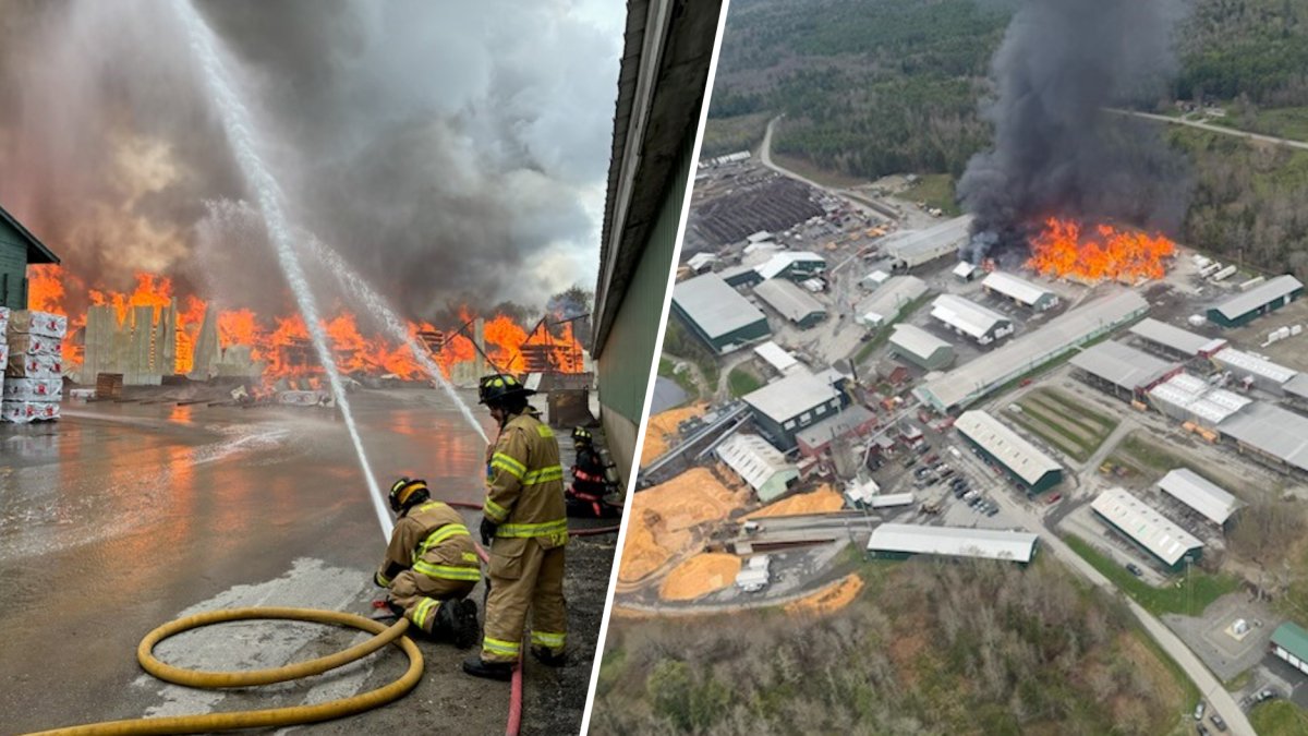 Maine lumber mill fire, explosion leave at least 1 firefighter dead