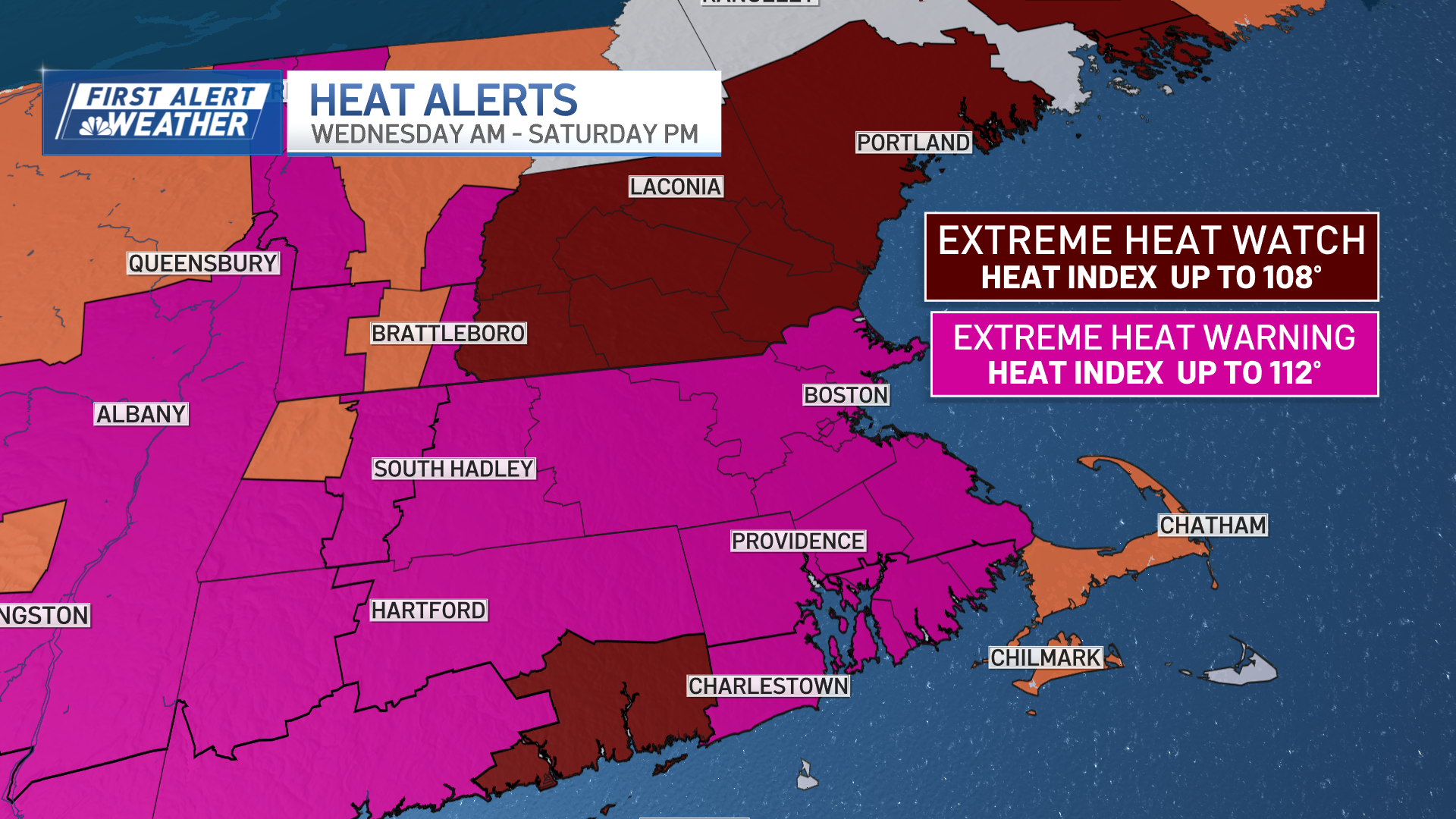 Extreme heat warning in Boston,, severe storms possible – NBC Boston