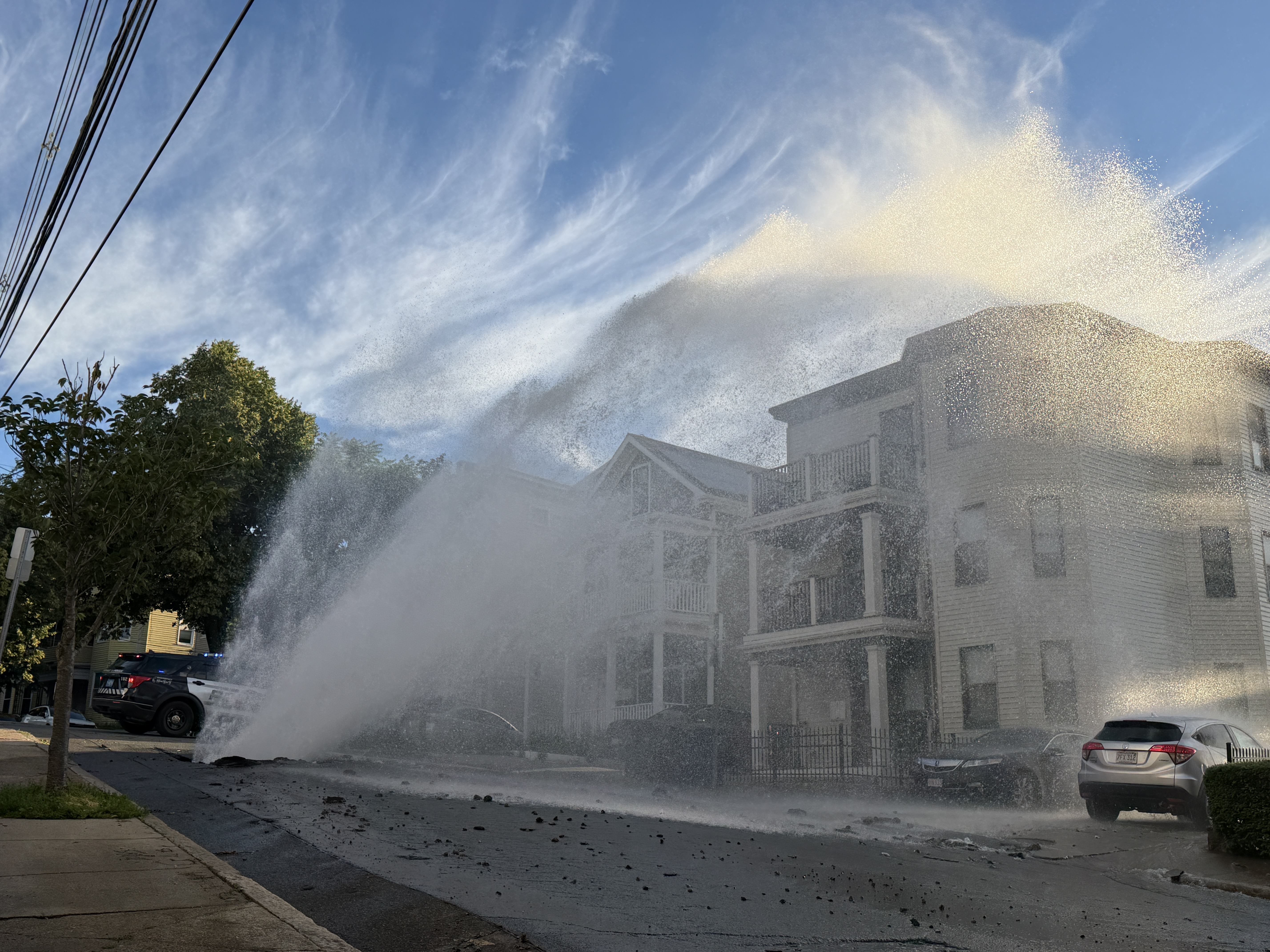 Somerville water main break sends geyser shooting into the air – NBC Boston