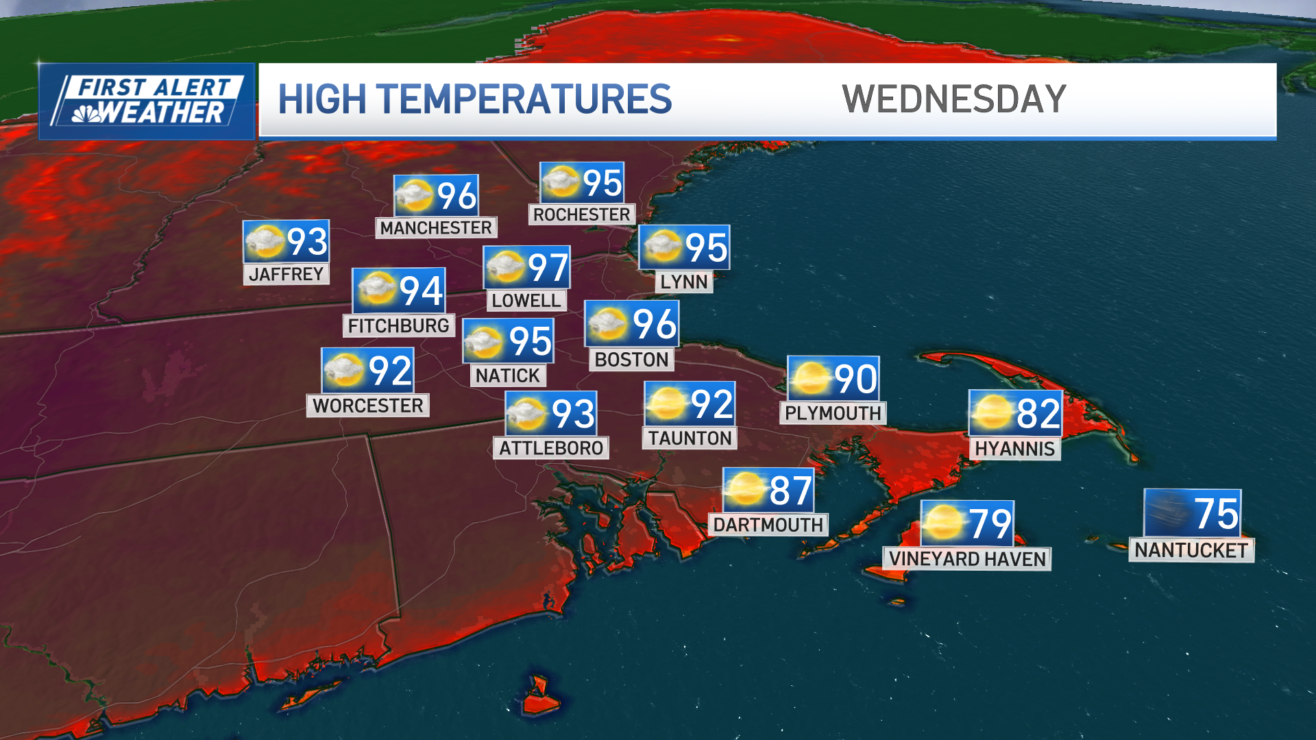 Extreme heat warning, dangerous temperatures expected in Boston – NBC ...