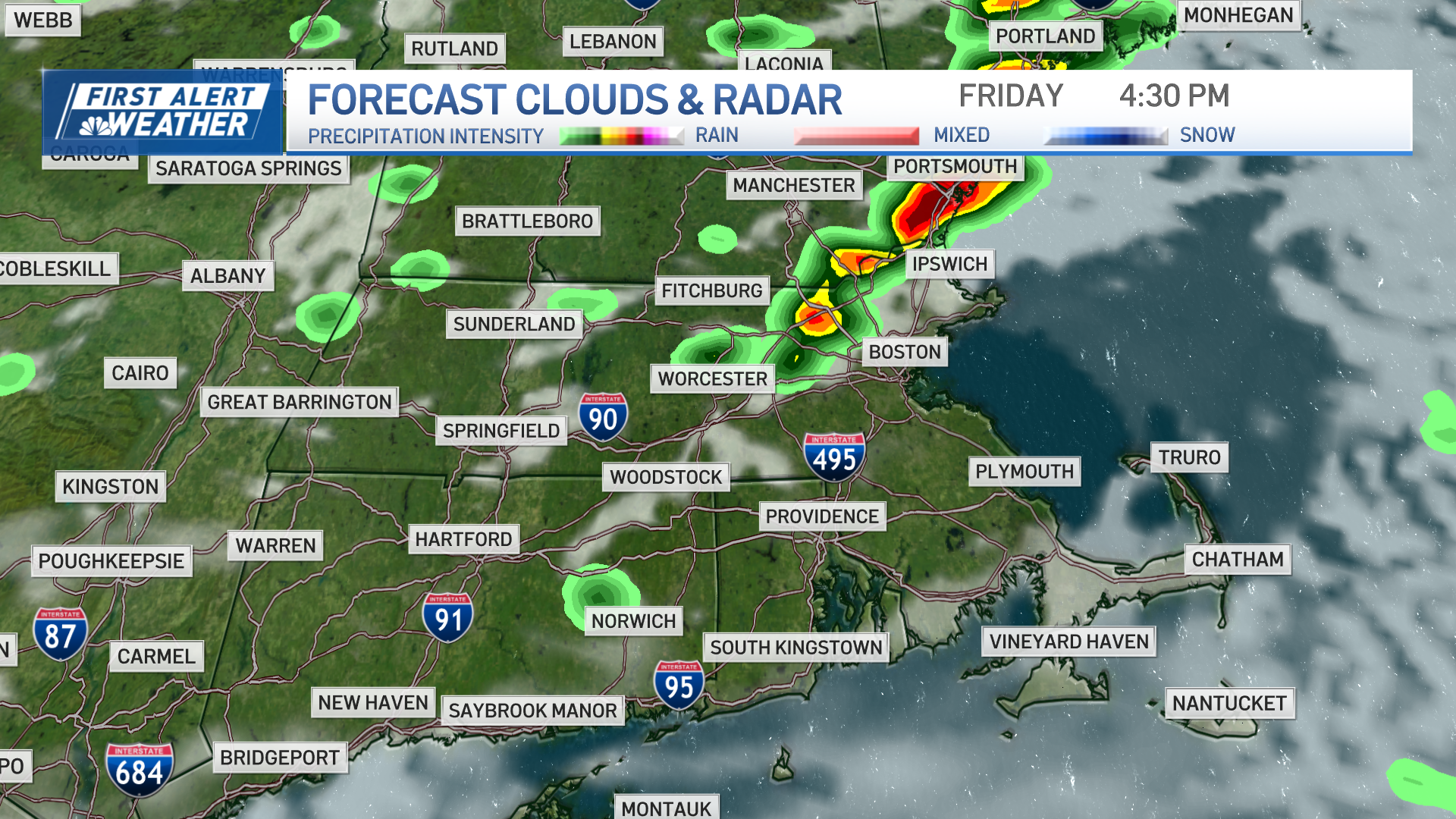 Weather Boston: Rain tonight; severe storms possible Friday – NBC Boston