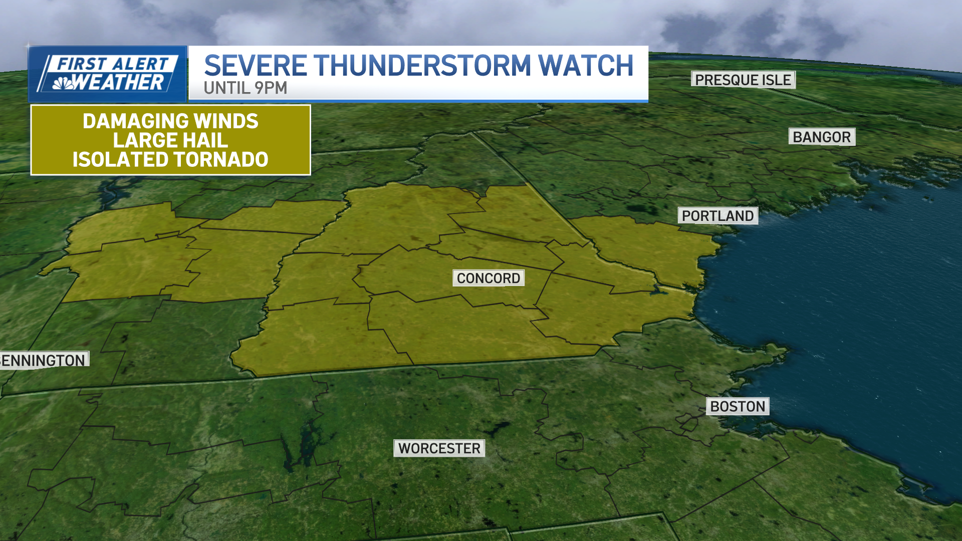 Severe thunderstorms, tornado, hail possible in Boston today – NBC Boston