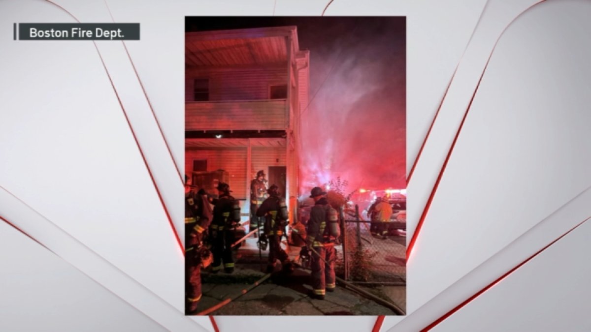 Boston firefighters battle flames at multi-family home in Mattapan