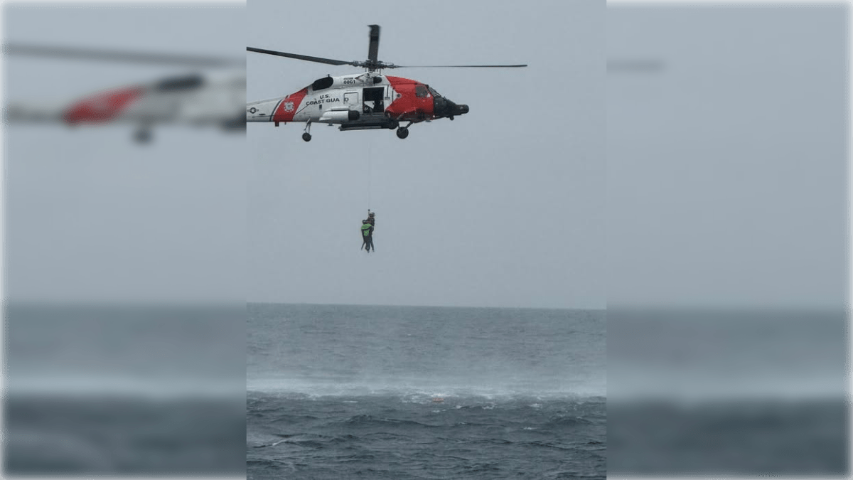 Fisherman rescued by U.S. Coast Guard after falling overboard off Cape Cod