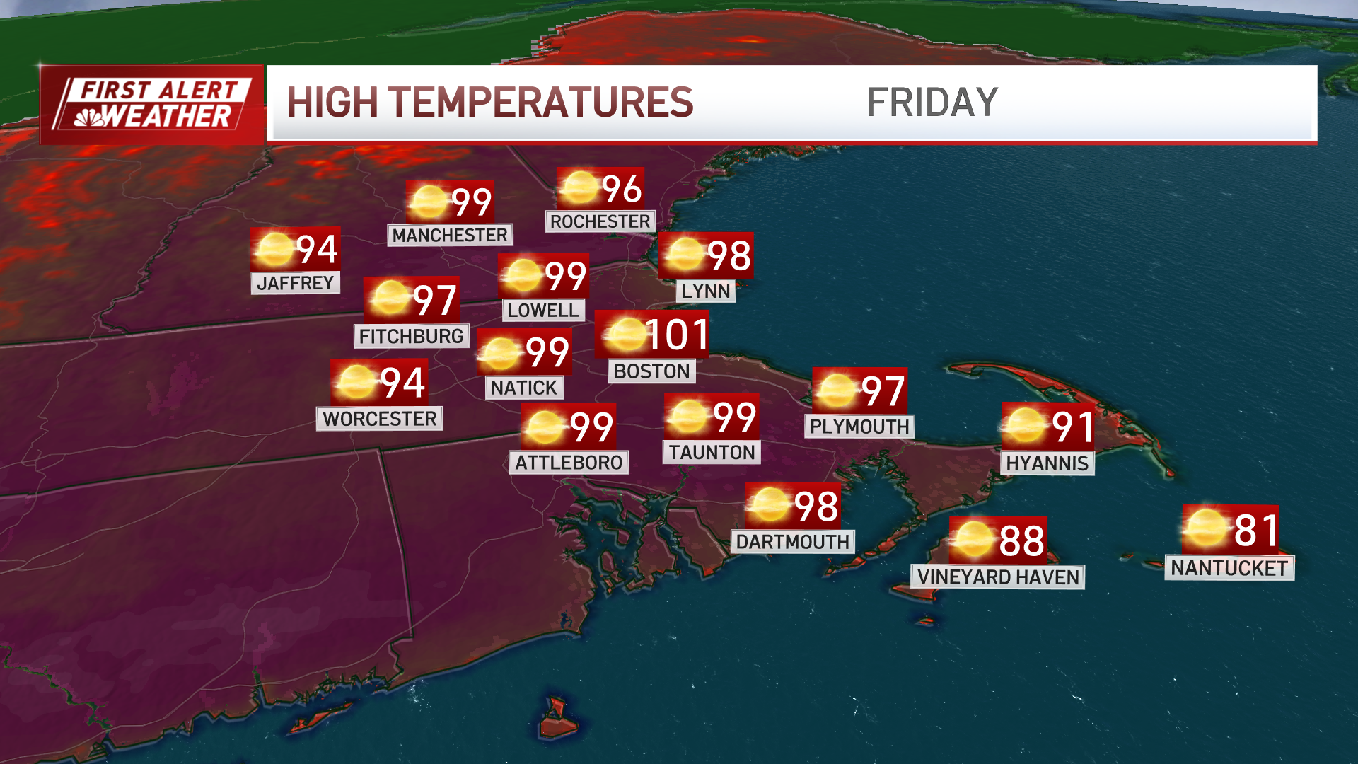 Heat wave starts today and record temps are possible in Boston – NBC Boston
