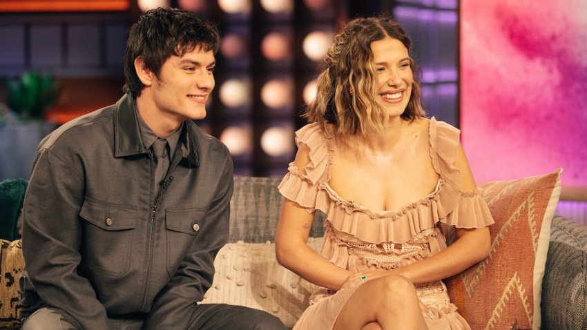 Louis Patridge and Millie Bobby Brown on ‘The Kelly Clarkson Show’ on July 1, 2026.