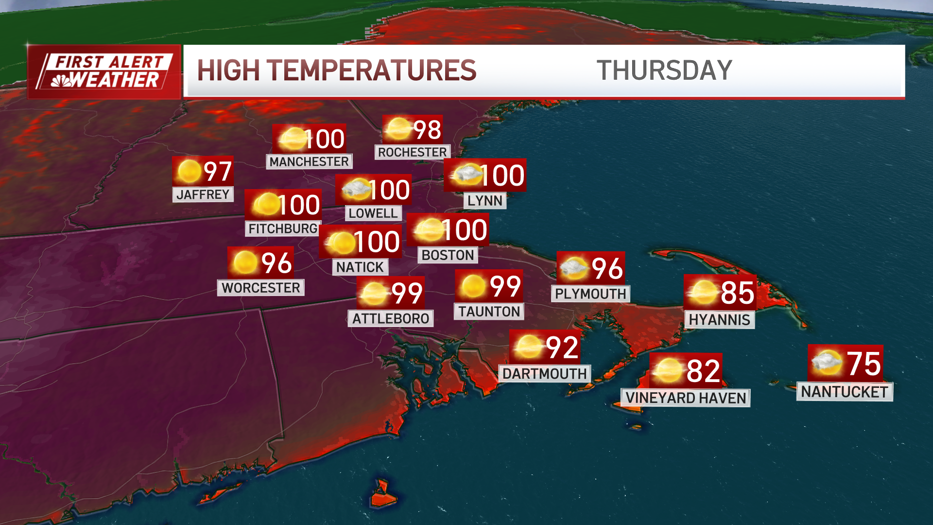 Weather: Heat wave continues, record temps possible in Boston – NBC Boston