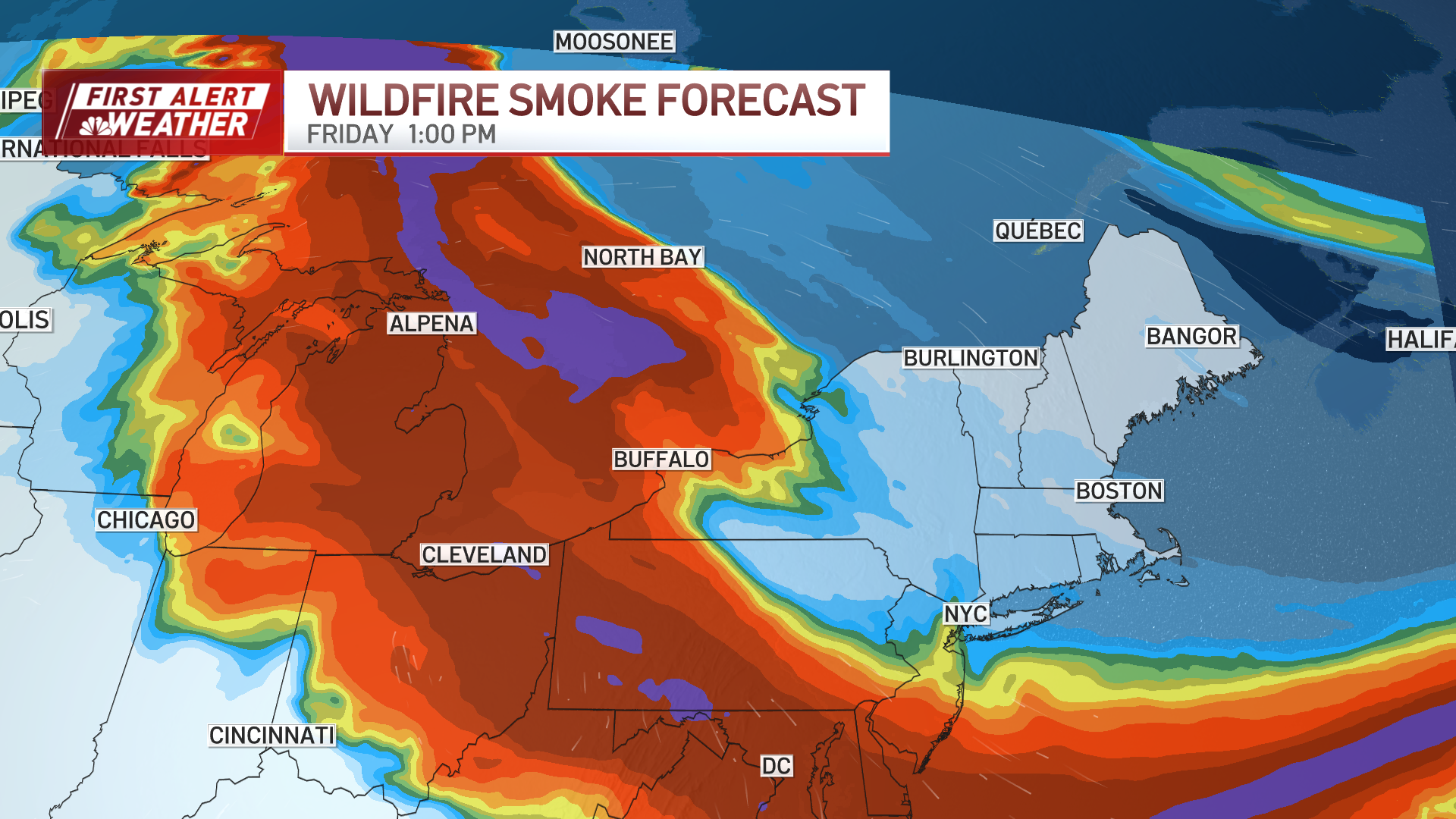 Air quality remains unhealthy today as smoke sticks around – NBC Boston