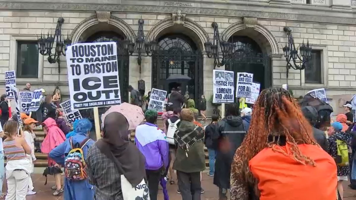 Anti-ICE rally held in Boston as part of nationwide protest