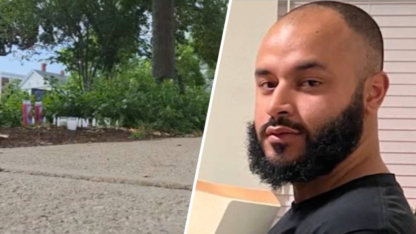 Officials say Xavier Bautista, seen at right, was shot to death early on July 4, 2026, in Cambridge, Massachusetts.