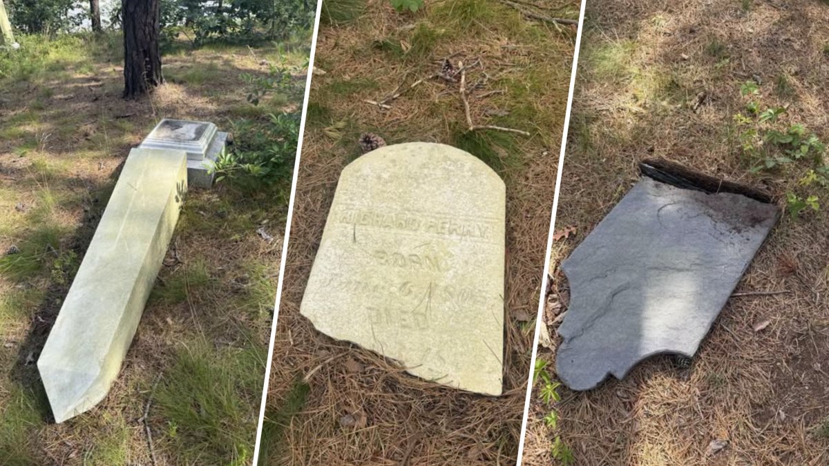 Tombstones at Provincetown cemetery damaged by vandals