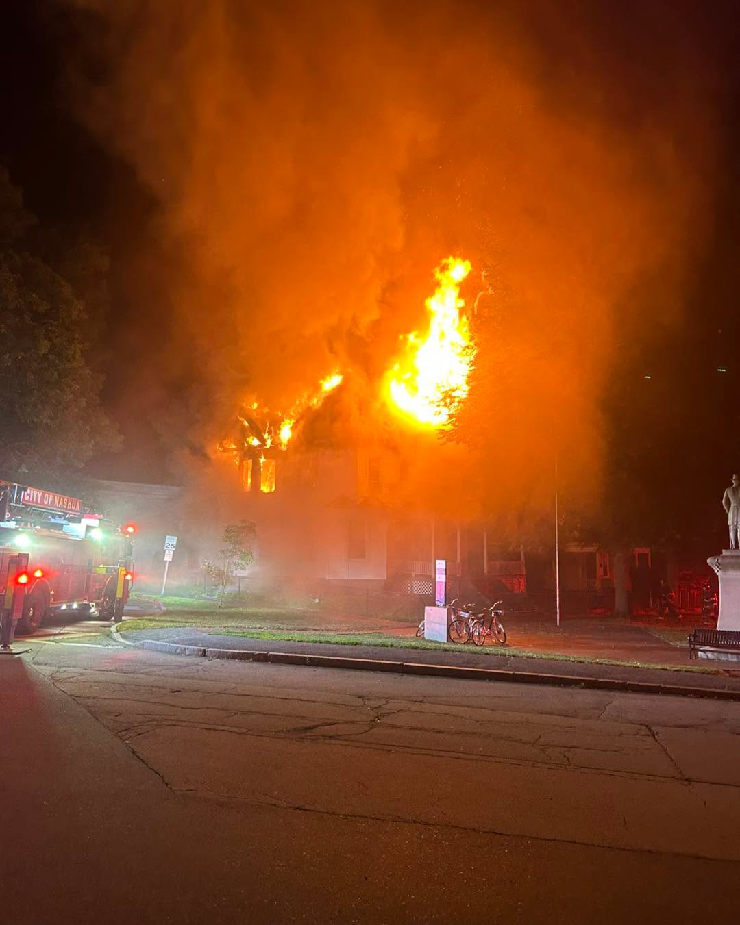 NH apartment fire leaves 2 men dead in suspicious circumstances, officials say