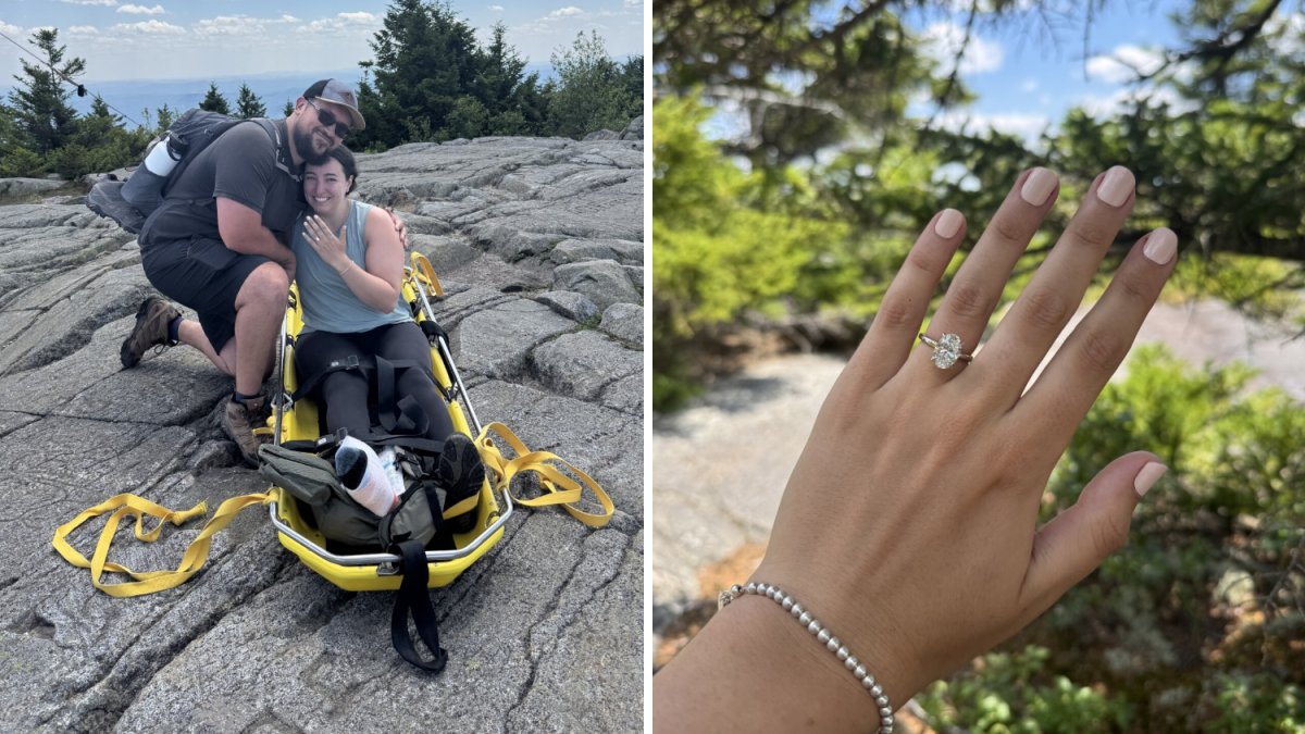 Injured on a hike, she had to be carried off the mountain. He still proposed.