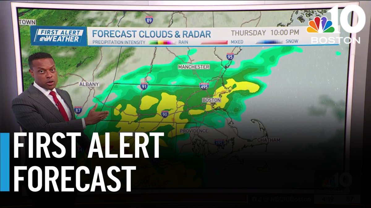 Boston forecast: Wet weather heading in