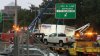 I-93 traffic delays from box truck crash in Quincy after Braintree split