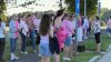 Dozens gather for silent rally in support of Lindsay Clancy outside courthouse