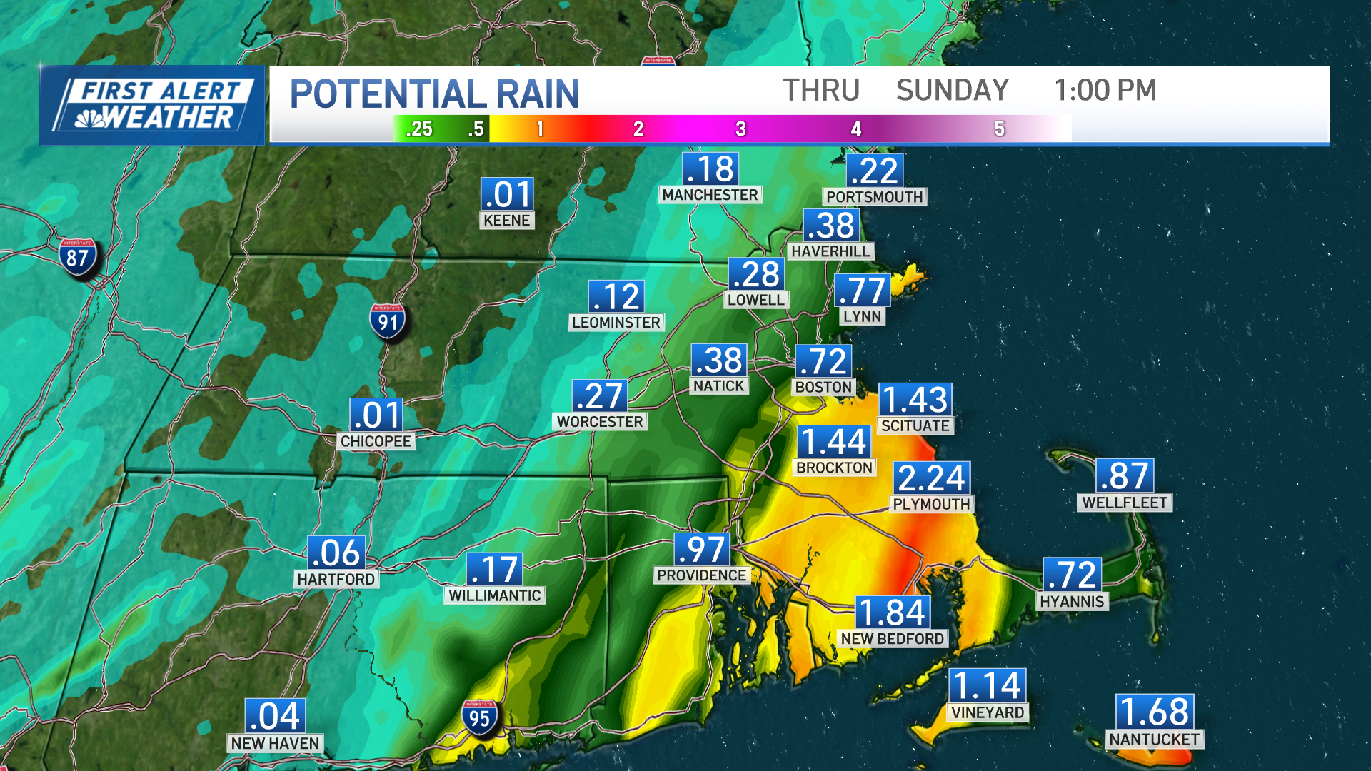 How much rain will we see this weekend, and when does it move through?