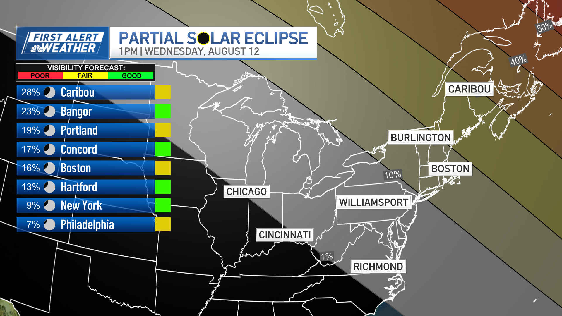 Video, photos of Aug. 12, 2026, solar eclipse in Boston, Mass. – NBC Boston