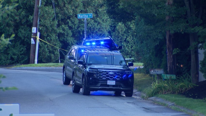 Police at an investigation on Martha Lane in Acton, Massachusetts, on Tuesday, Aug. 11, 2026.