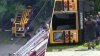 School bus rolls over in Boston, 4 adults injured in crash