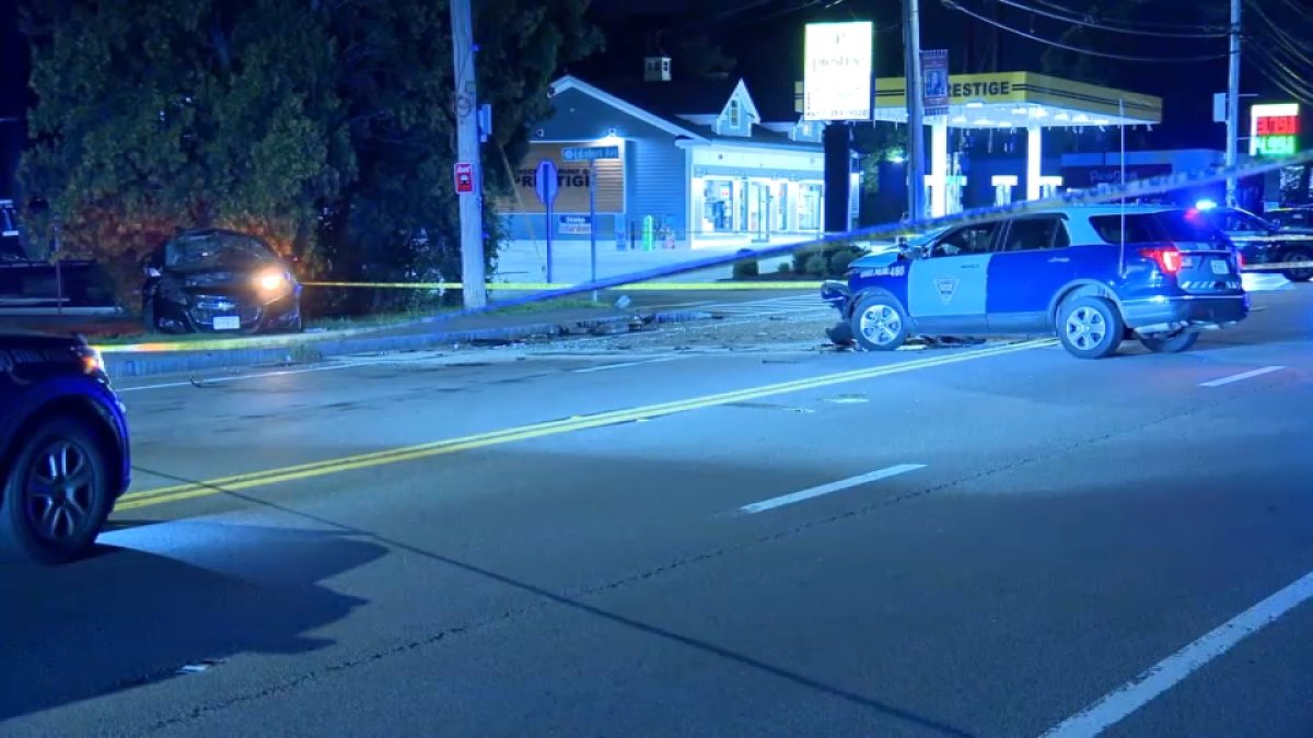 Massachusetts Trooper Cited After Brockton Crash Injures Three
