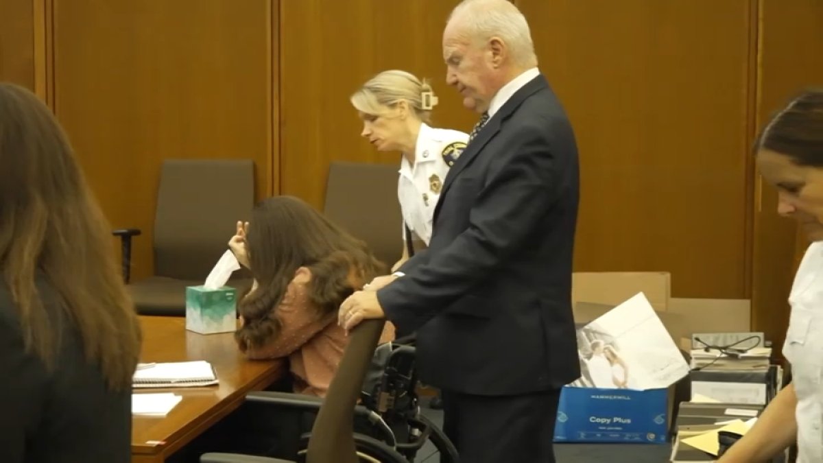 Lindsay Clancy sobbed as jurors viewed autopsy photos of her youngest child