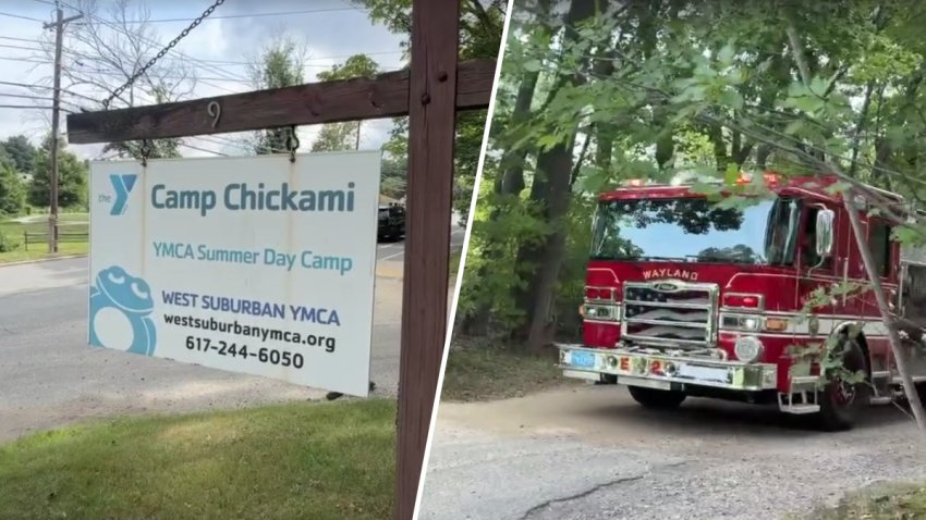 First responders called to YMCA Camp Chickami on Boston Post Road for a tree that fell on a child on Aug. 18, 2026.