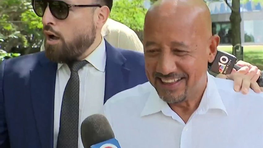 Brian DePeña with Attorney Carlos Apostle, who has since withdrawn from the case against the Lawrence mayor.