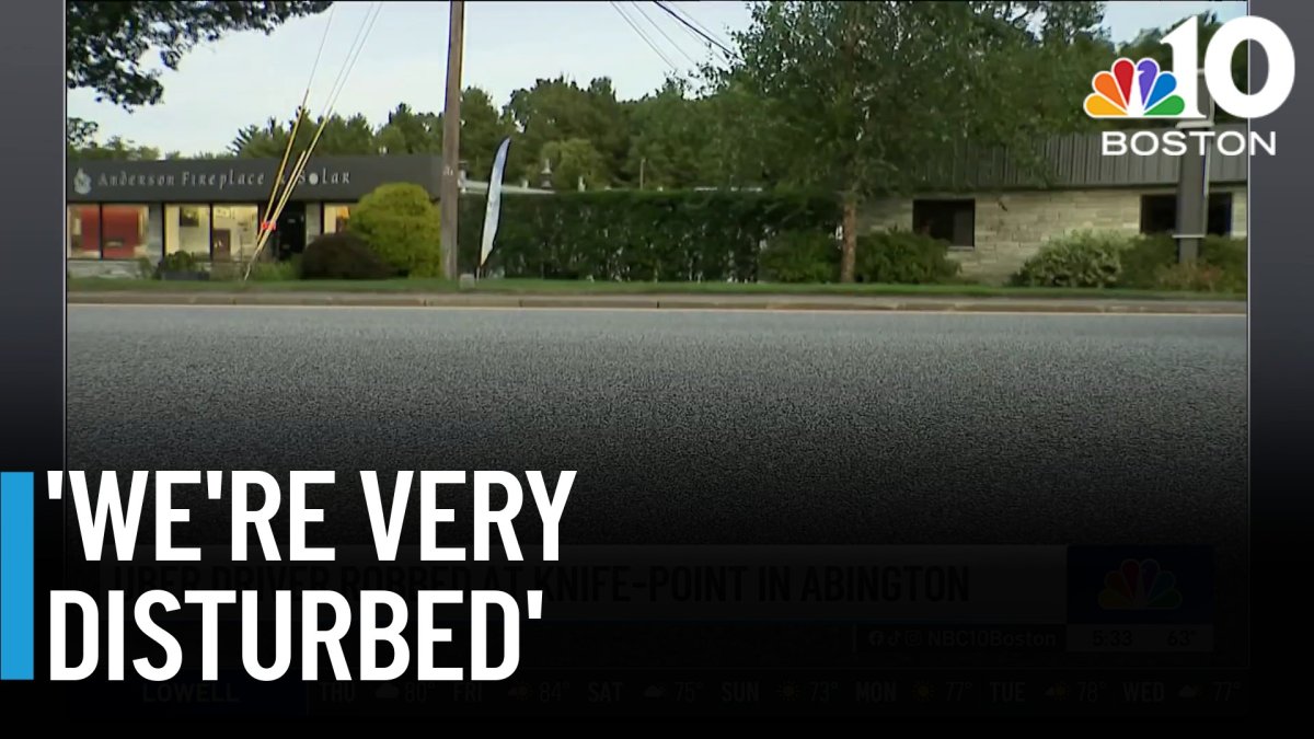 Uber driver robbed at knife-point in Abington
