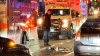 Person on scooter hit by car in Boston