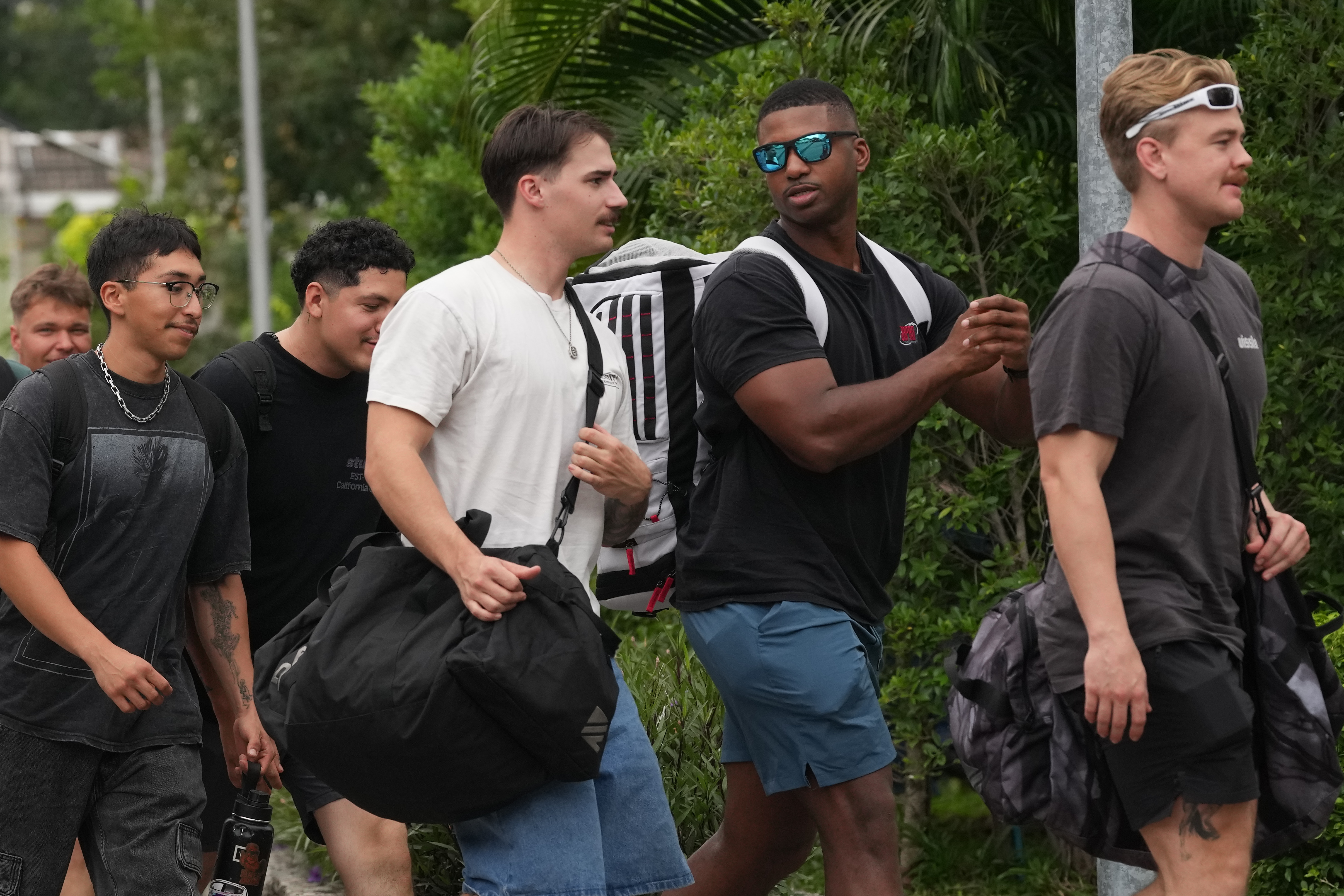 American service members of the USS Abraham Lincoln strike group arrive at a hotel in Pattaya, Thailand, Wednesday, Sept. 2, 2026.